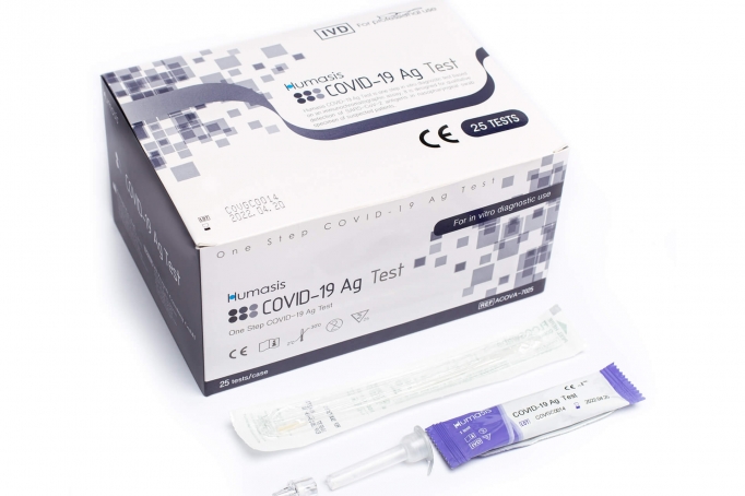 Bộ Kit Test Nhanh Covid 19 Ag Humasis (Hộp 25 Kit Test)