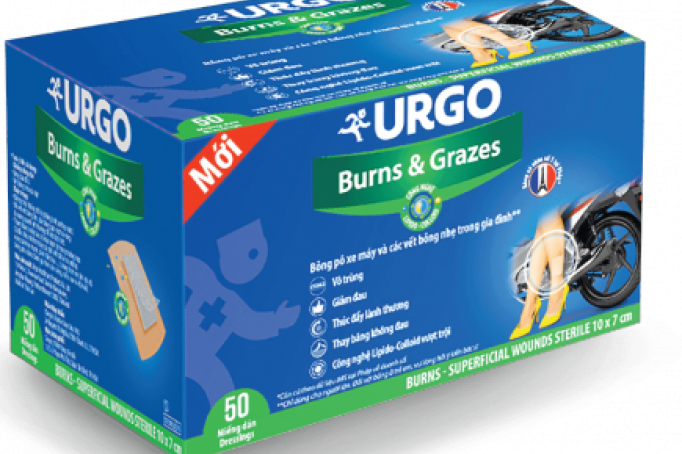 Băng Điều Trị Bỏng Pô Xe Máy Urgo Burns & Grazes