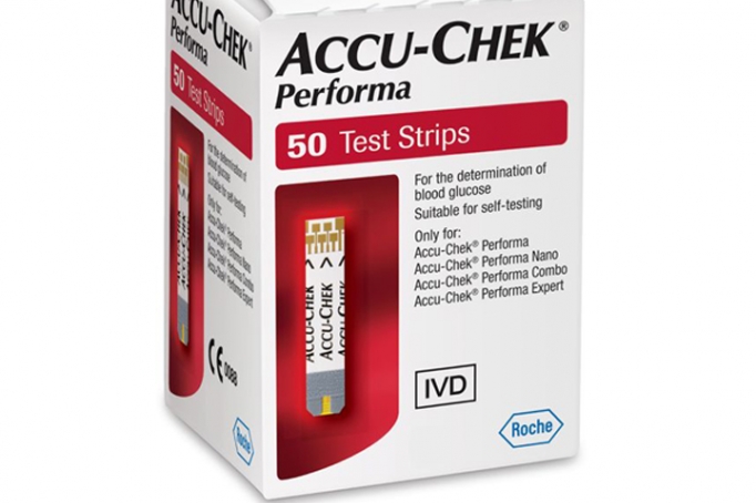 Hộp 50 que thử đường huyết Accu-Chek Performa