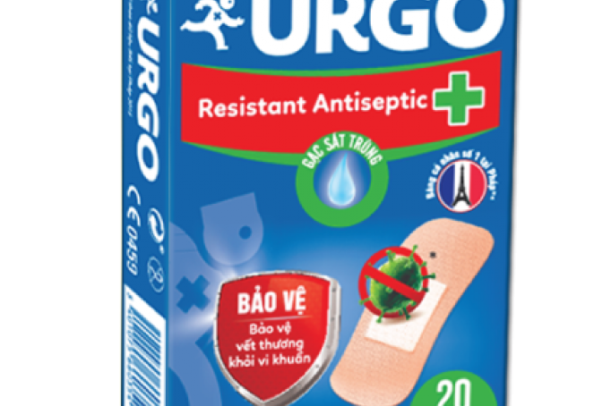 Băng Cá Nhân Kháng Khuẩn Urgo Resistant Antiseptic.