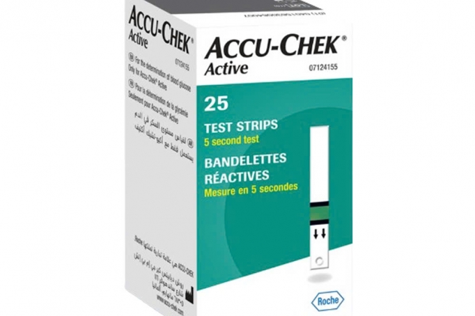 Hộp 25 que thử đường huyết Accu-Chek Active